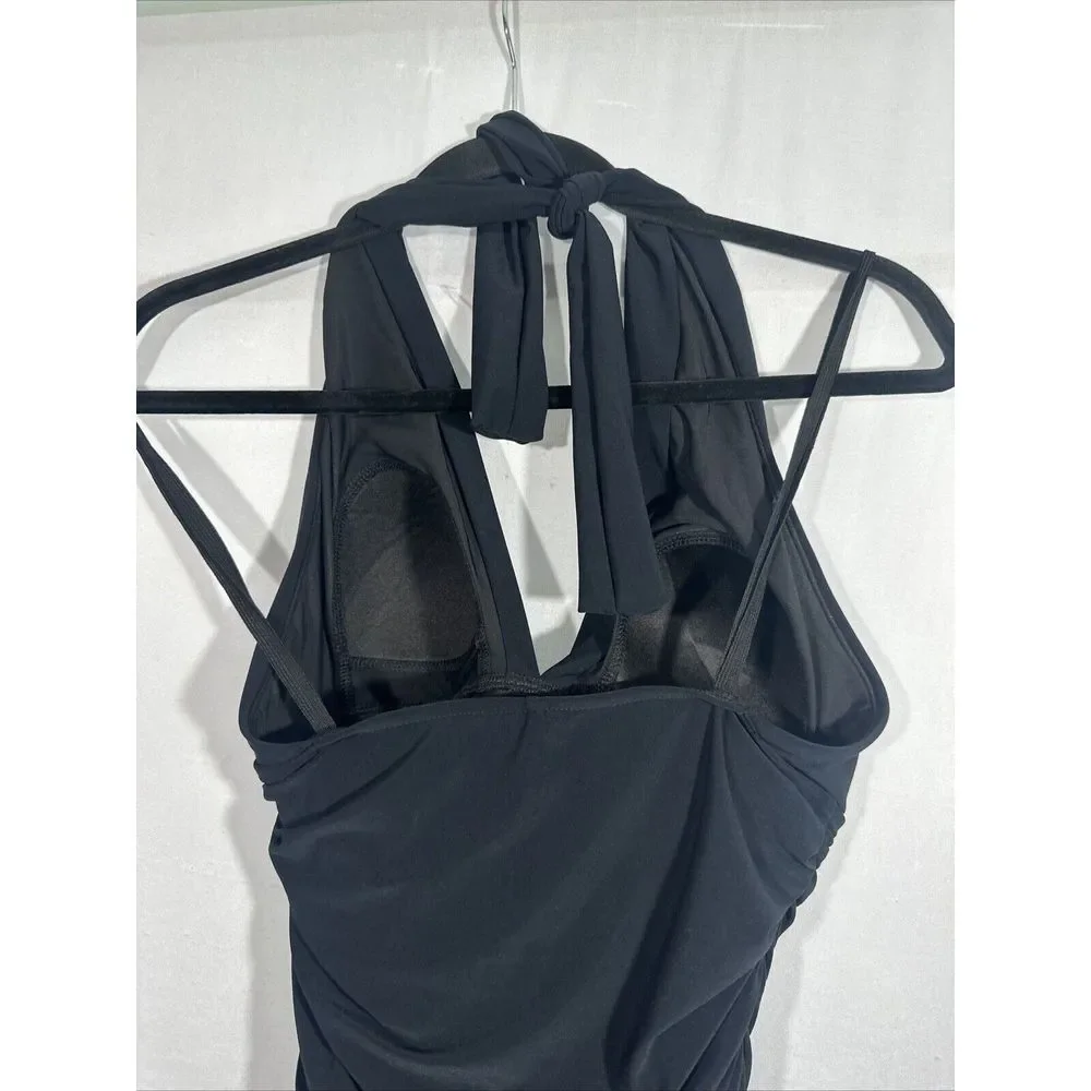 NEW $184 Magicsuit [ 10‎ US ] Yvonne Halter One-Piece Swimsuit Black #6343